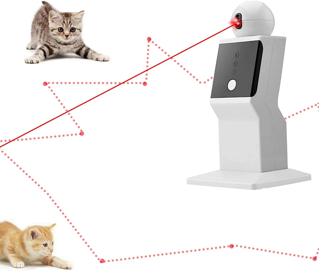 Automatisches Katzen-Laserspielzeug – Interaktiver, zufällig bewegender roter Punkt für Spiel & Bewegung